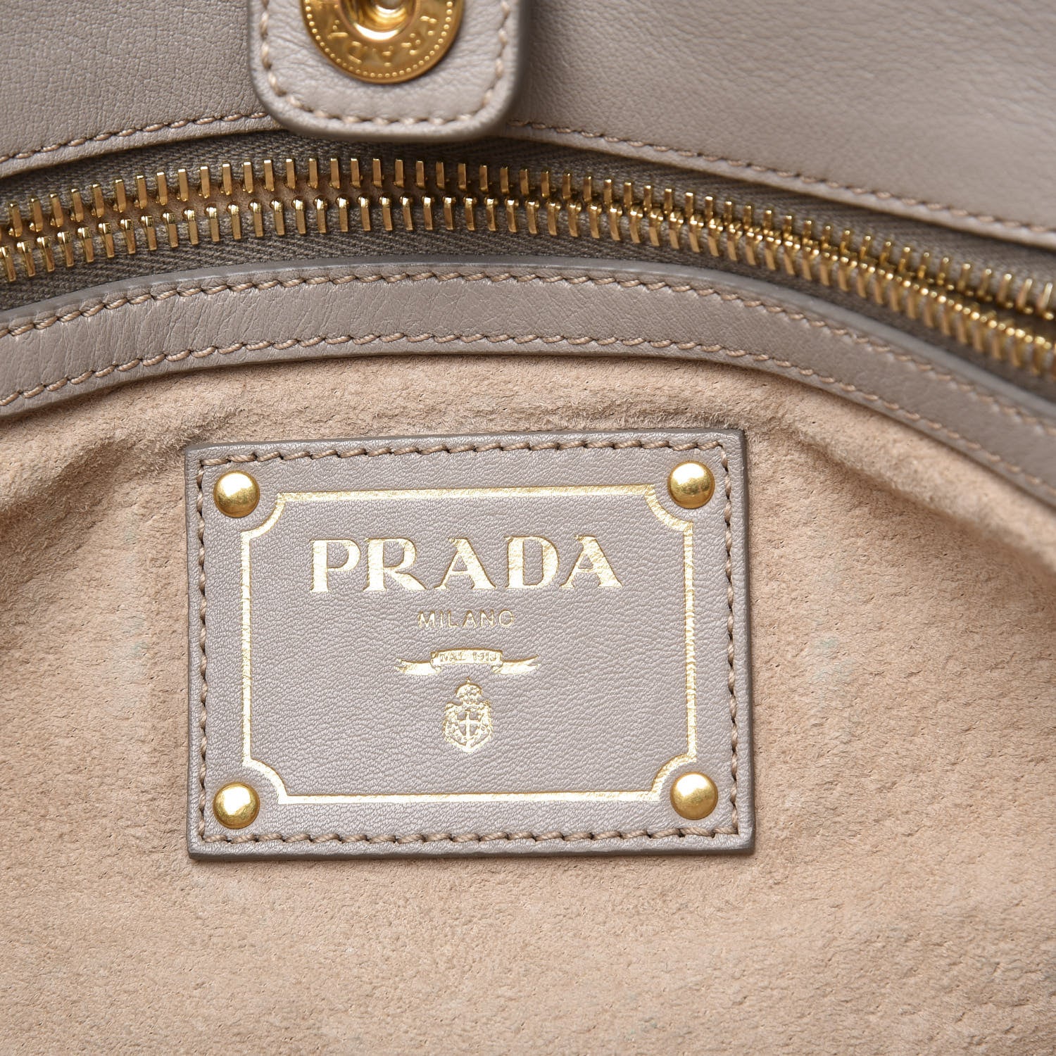 Prada Soft Calf Tote Pomice 5 of 9
