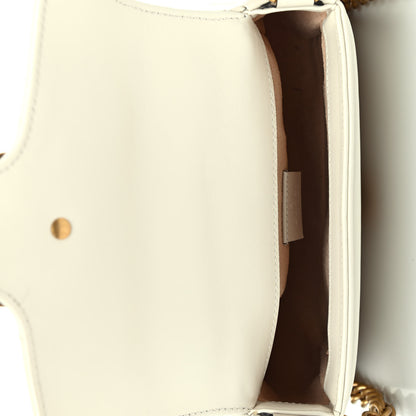 Gucci Calfskin Matelasse Mini GG Marmont Top Handle Shoulder Bag White 4 of 4