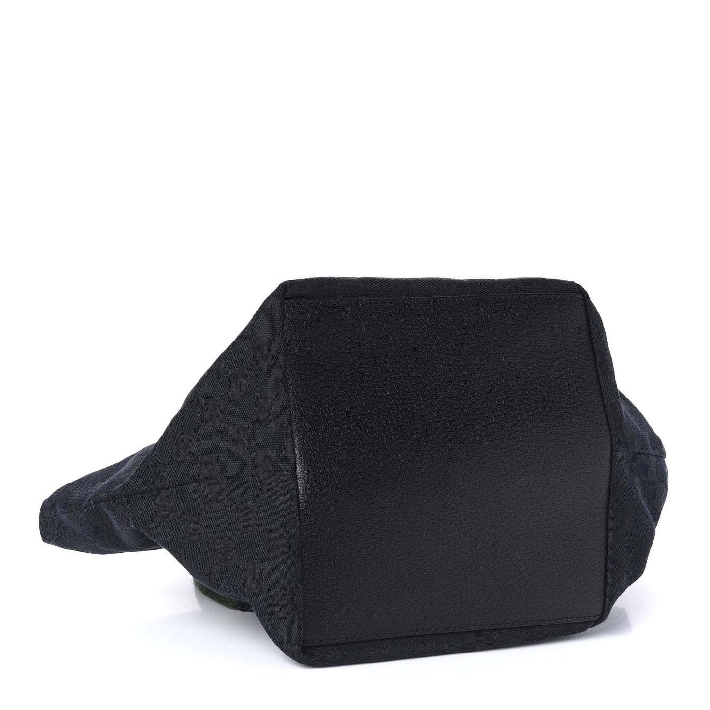 GG Monogram Small Web Handle Bucket Tote Black