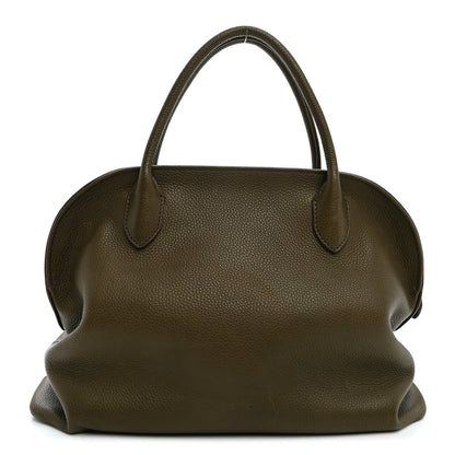 The Row Grained Saddle Calfskin Agnes Bag Truffle 1 of 9