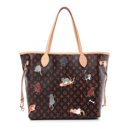Louis Vuitton Catogram Neverfull MM Marron 3 of 10