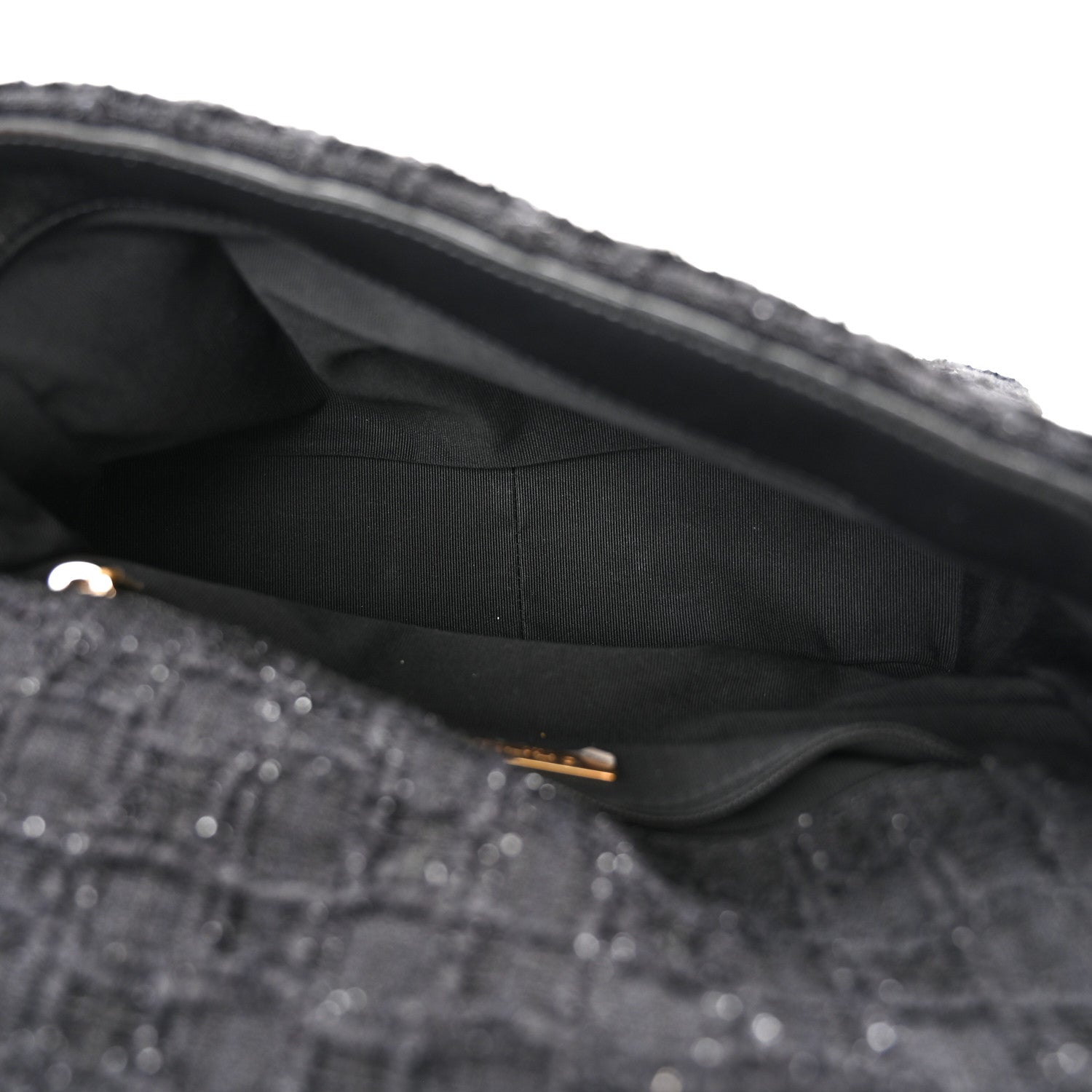 Chanel Tweed Quilted Medium Chanel 19 Flap Black 5 of 10