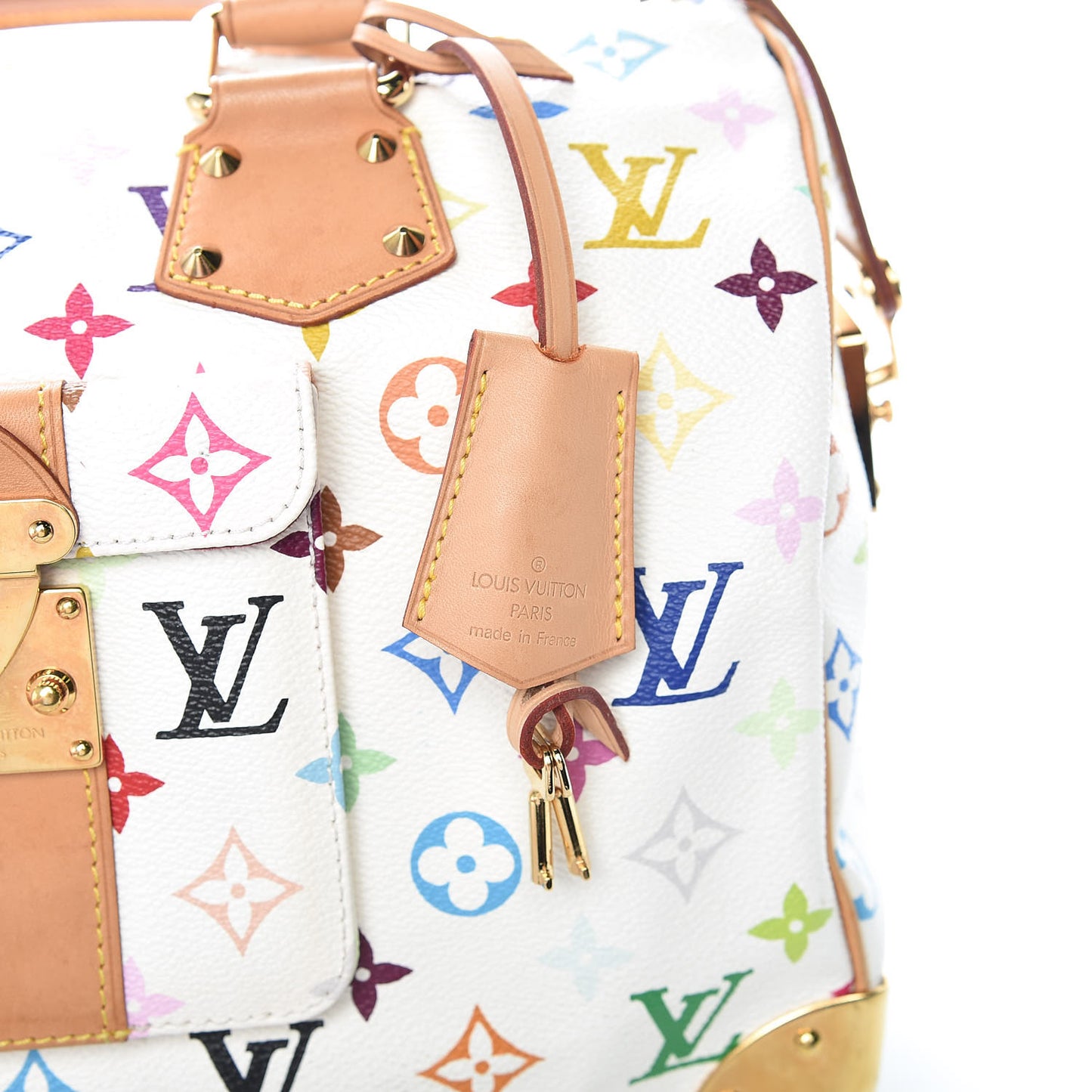 Monogram Multicolor Speedy 30 White