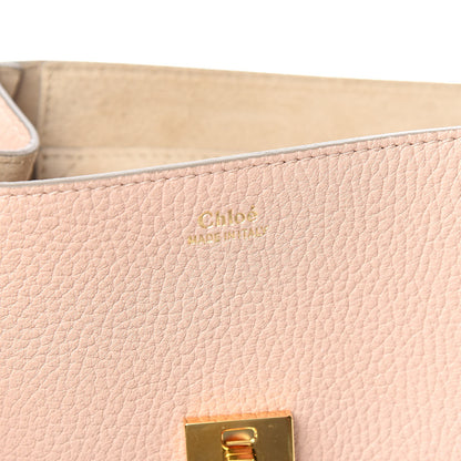Chloe Grained Lambskin Drew Shoulder Bag Cement Pink 6 of 10