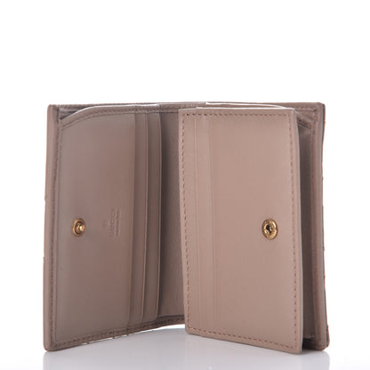 Gucci Calfskin Matelasse GG Marmont Card Case Wallet Porcelain Rose 5 of 8