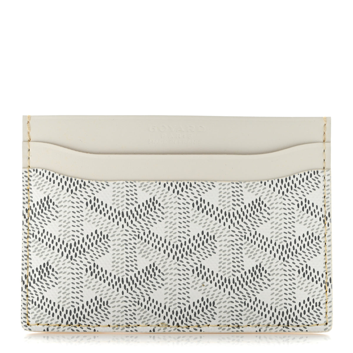 Goyardine Saint Sulpice Card Holder White