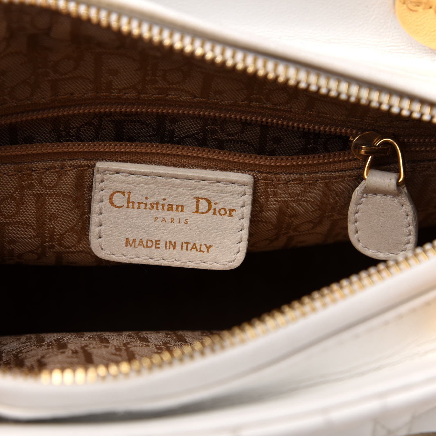 Christian Dior Lambskin Cannage Medium Lady Dior White 5 of 13