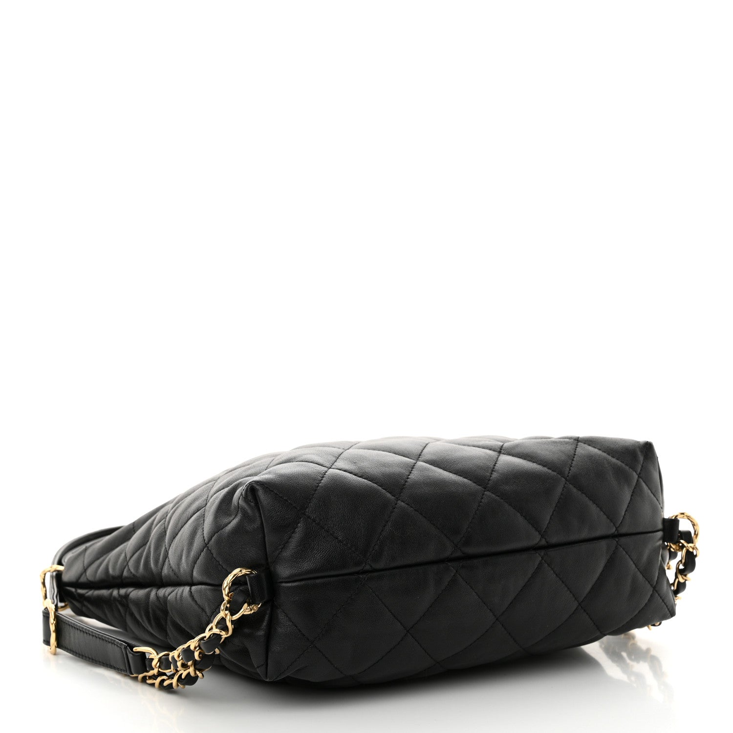 Chanel Lambskin Quilted Maxi Hobo Black 4 of 10