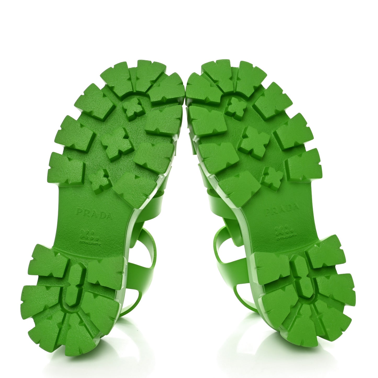 Foam Rubber Metal Triangle Logo Mens Monolith 55mm Cage Sandals 11 Mela