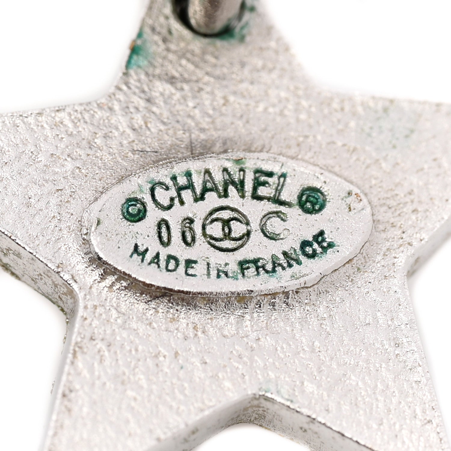 Chanel Crystal CC Star Drop Earrings Silver 4 of 6