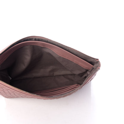Bottega Veneta Nappa Intrecciato Large Flat Zip Biletto Pouch Dusty Rose 5 of 6
