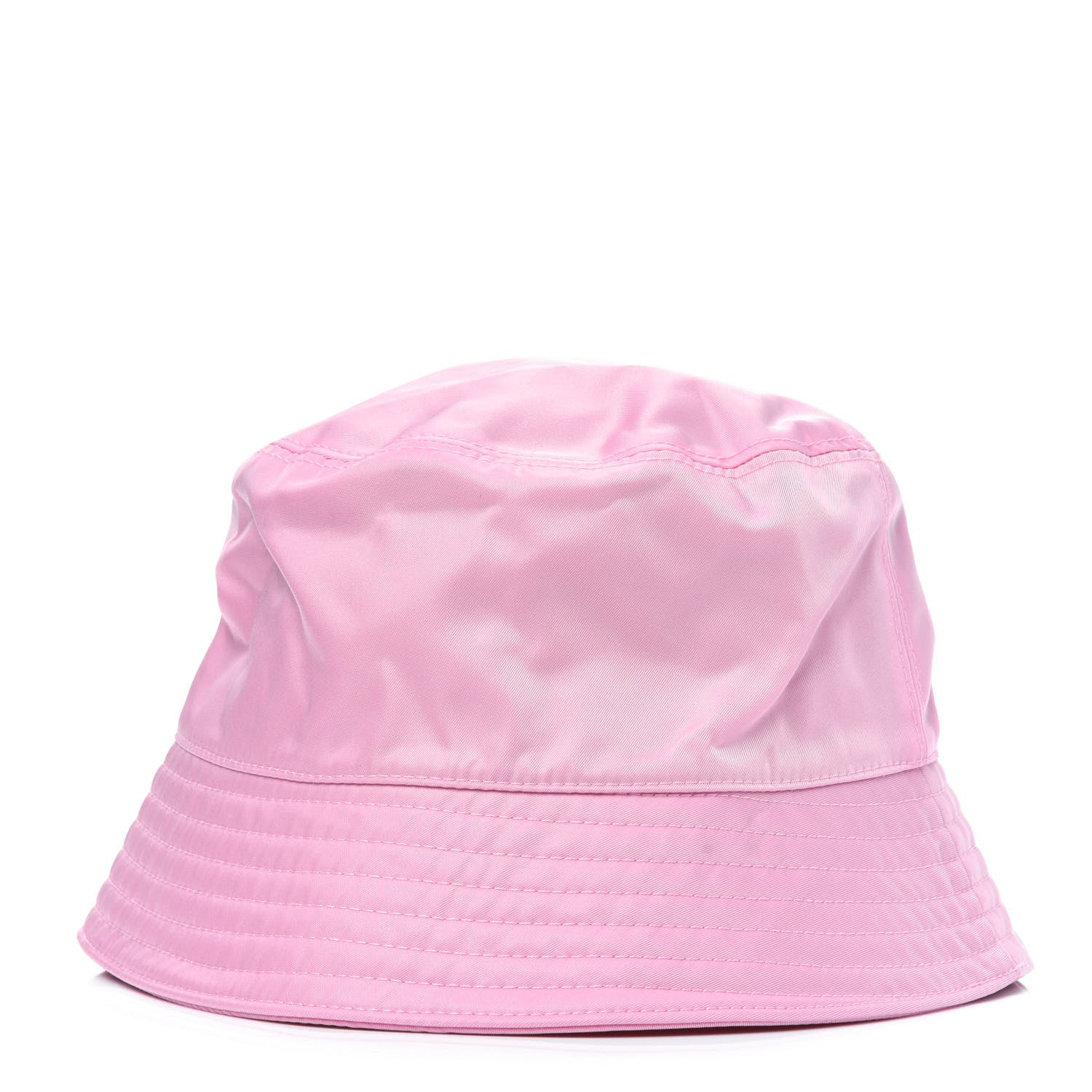Prada Re-Nylon Metal Triangle Logo Womens Bucket Hat S Rosa 3 of 6