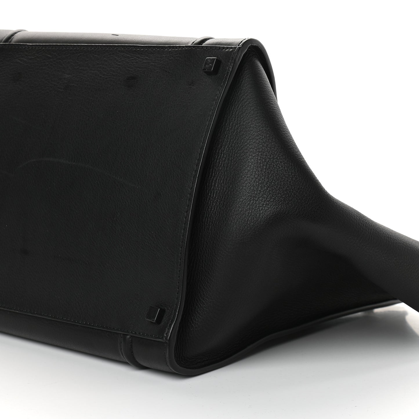 Supple Calfskin Large Phantom Luggage Black