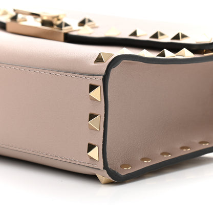 Valentino Garavani Vitello Medium Rockstud Flip Lock Crossbody Bag Poudre 9 of 9