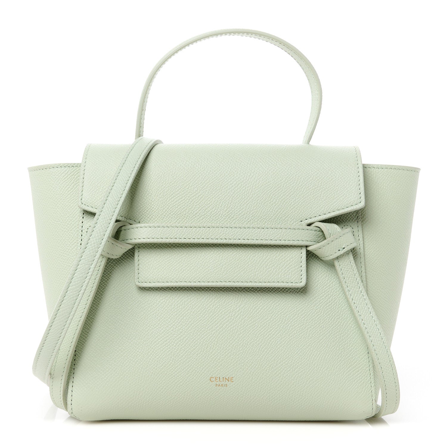 Celine Grained Calfskin Micro Belt Bag Jade 1 of 10