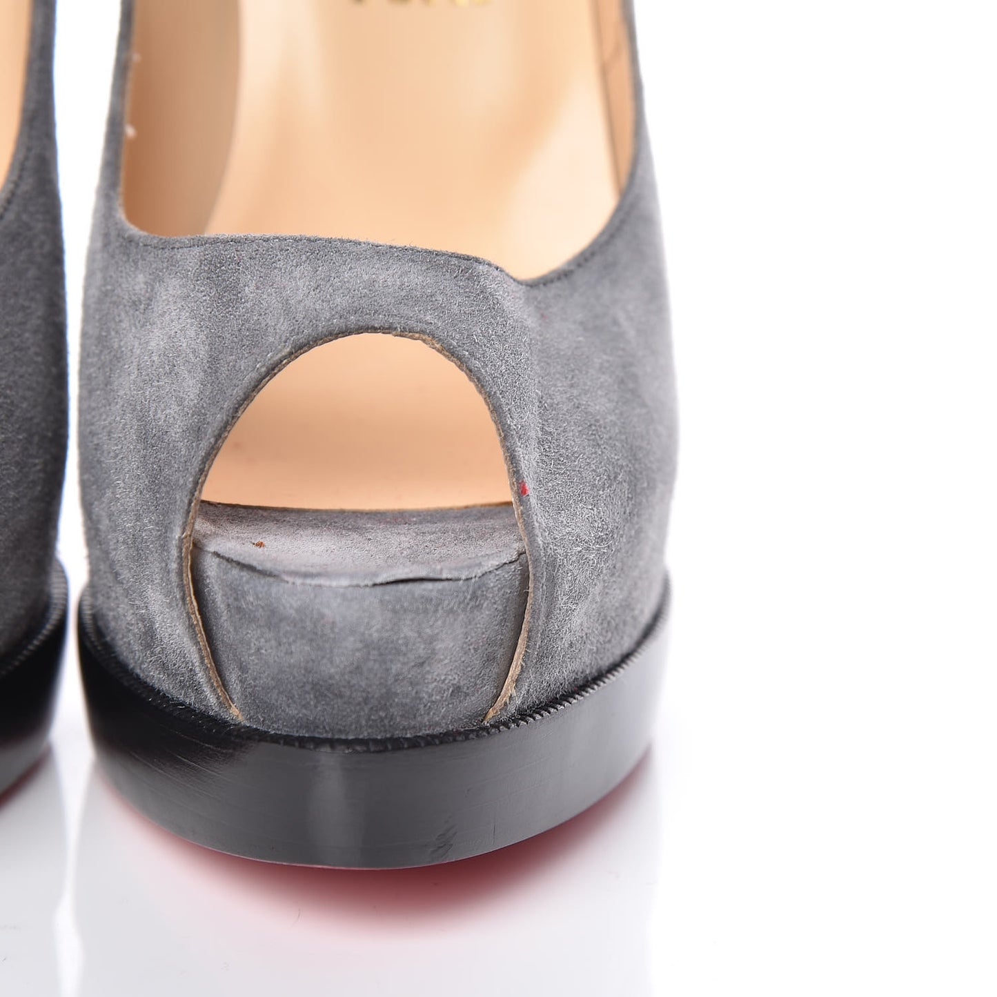 Suede Palais Royal Trepointe 140 Pumps 39 Grey