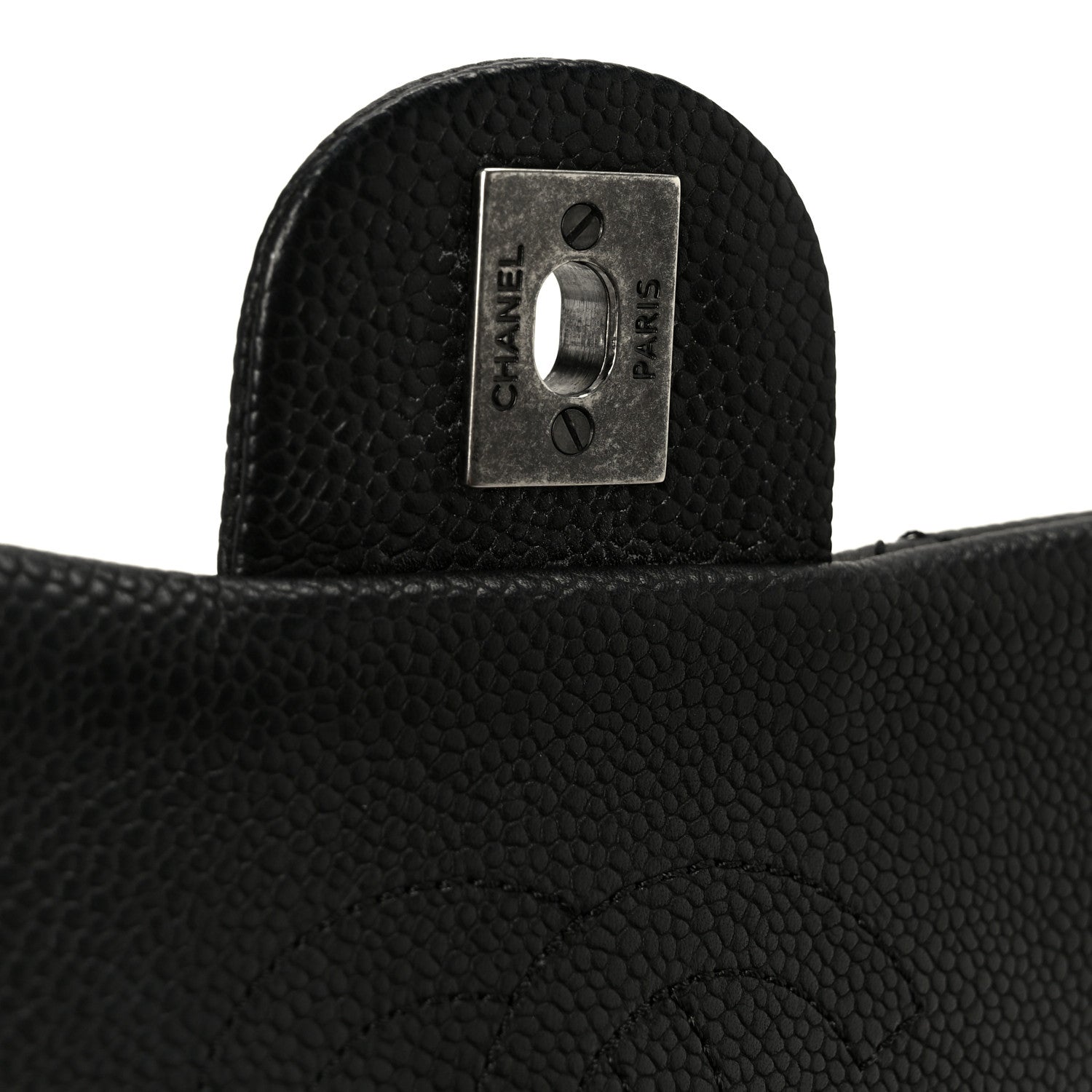 Chanel Caviar Quilted Medium Now and Forever Flap Black 6 of 10