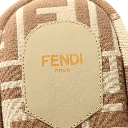 Fendi Jacquard Womens FF Sunshine Flatform Slide Sandals 40 Beige Sand 6 of 9