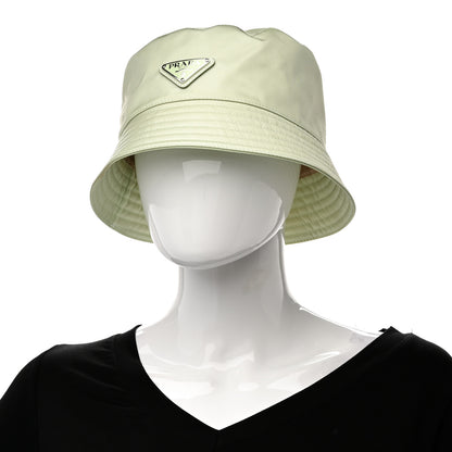 Prada Re-Nylon Metal Triangle Logo Womens Bucket Hat L Acqua 2 of 10
