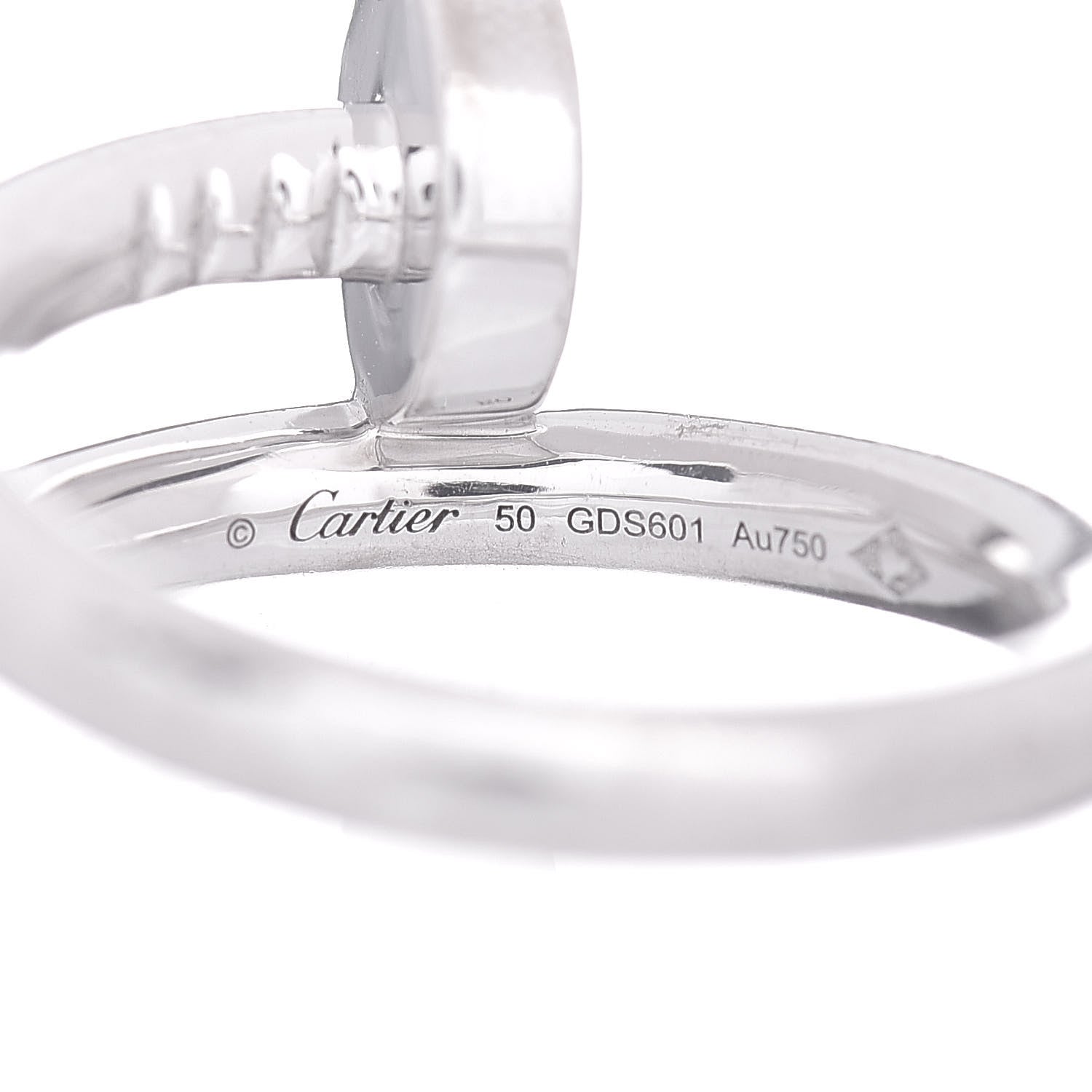 Cartier 18K White Gold Juste Un Clou Ring 50 5.25 4 of 4