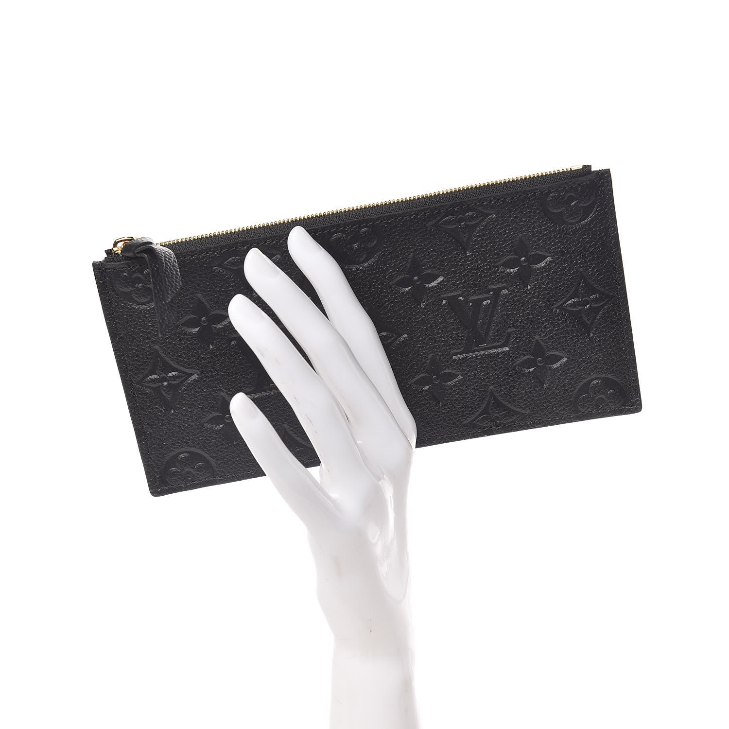Louis Vuitton Empreinte Felicie Chain Wallet Zippered Insert Black 2 of 6