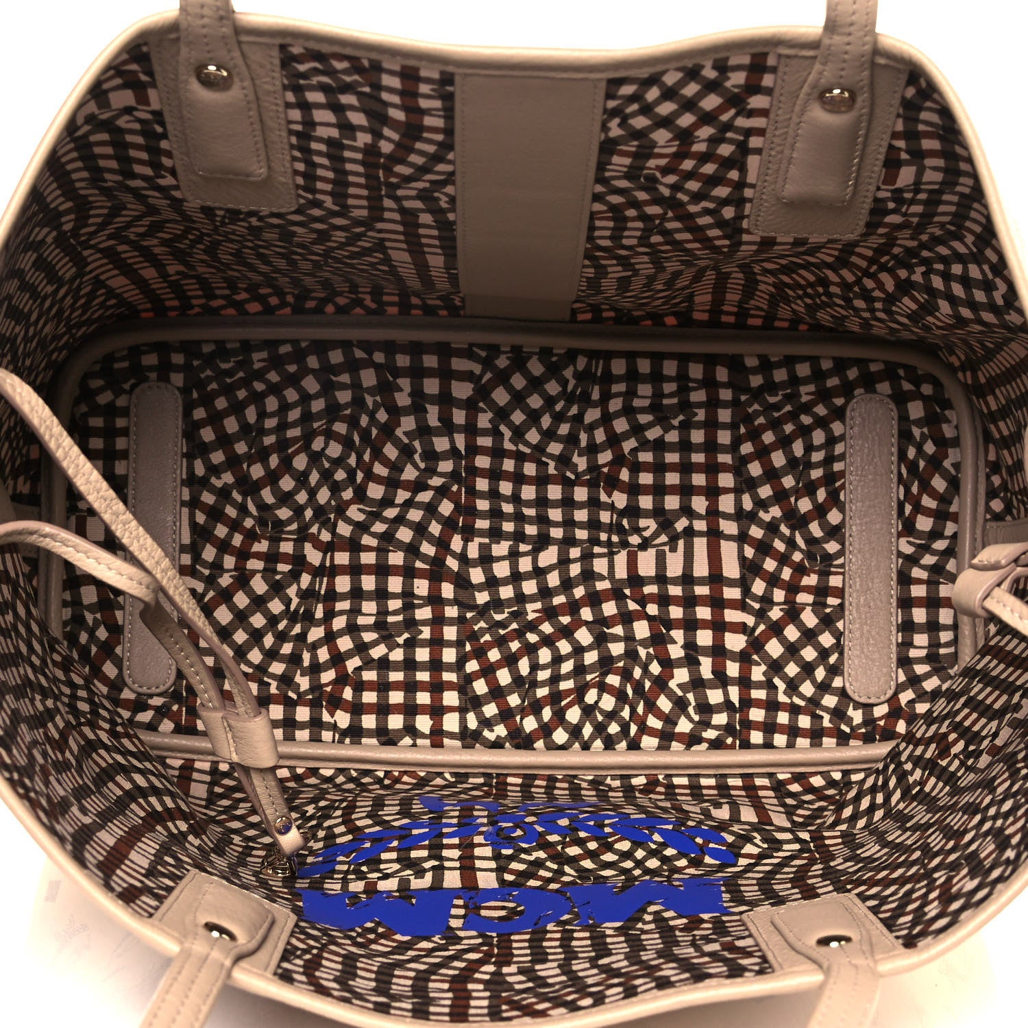 MCM Visetos Medium Liz Reversible Shopper Tote Beige 5 of 18