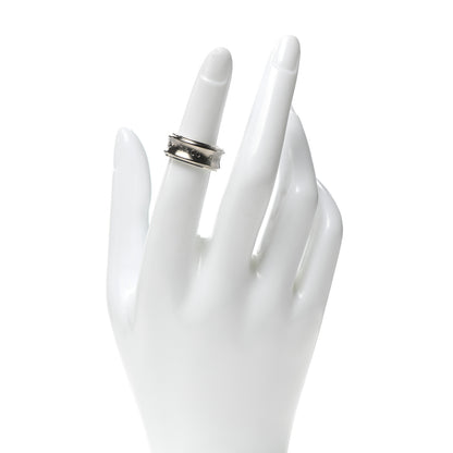 Tiffany Sterling Silver Titanium 1837 Band Ring 49 5 2 of 5