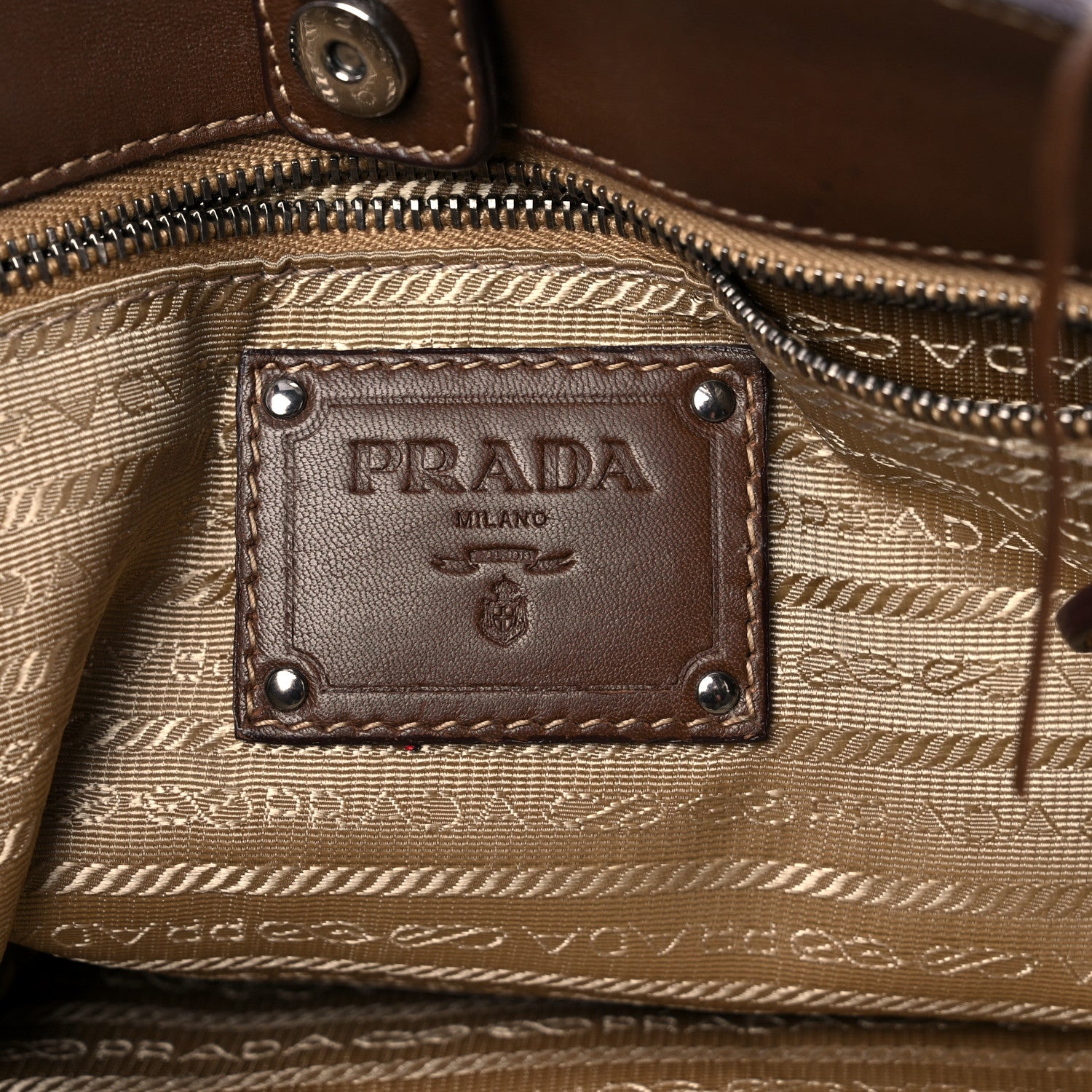 Prada Nappa Fringe Shopping Tote Noce 7 of 15