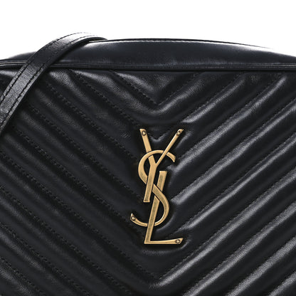 Saint Laurent Calfskin Matelasse Monogram Lou Camera Bag Black 8 of 10