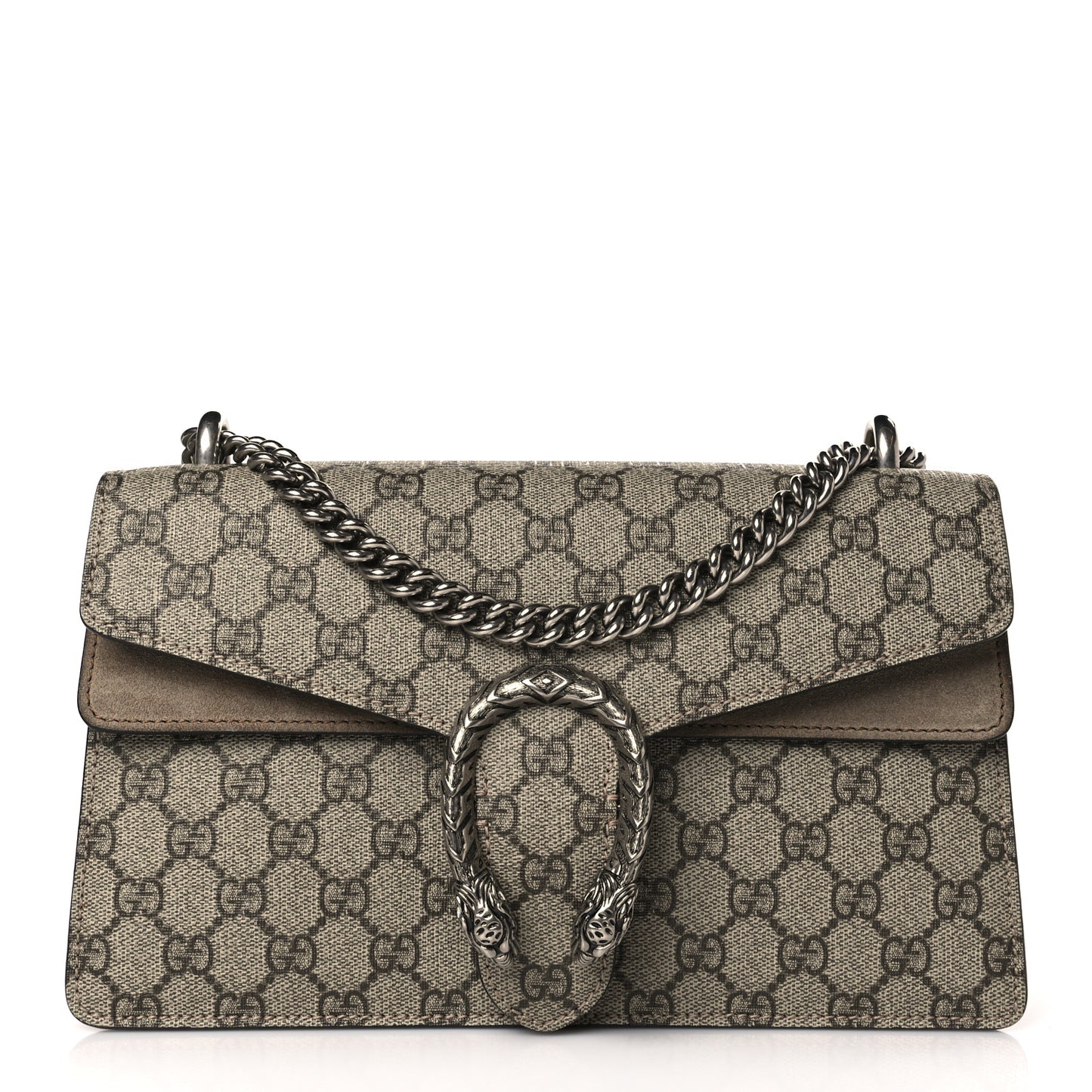 GG Supreme Monogram Small Dionysus Shoulder Bag Taupe