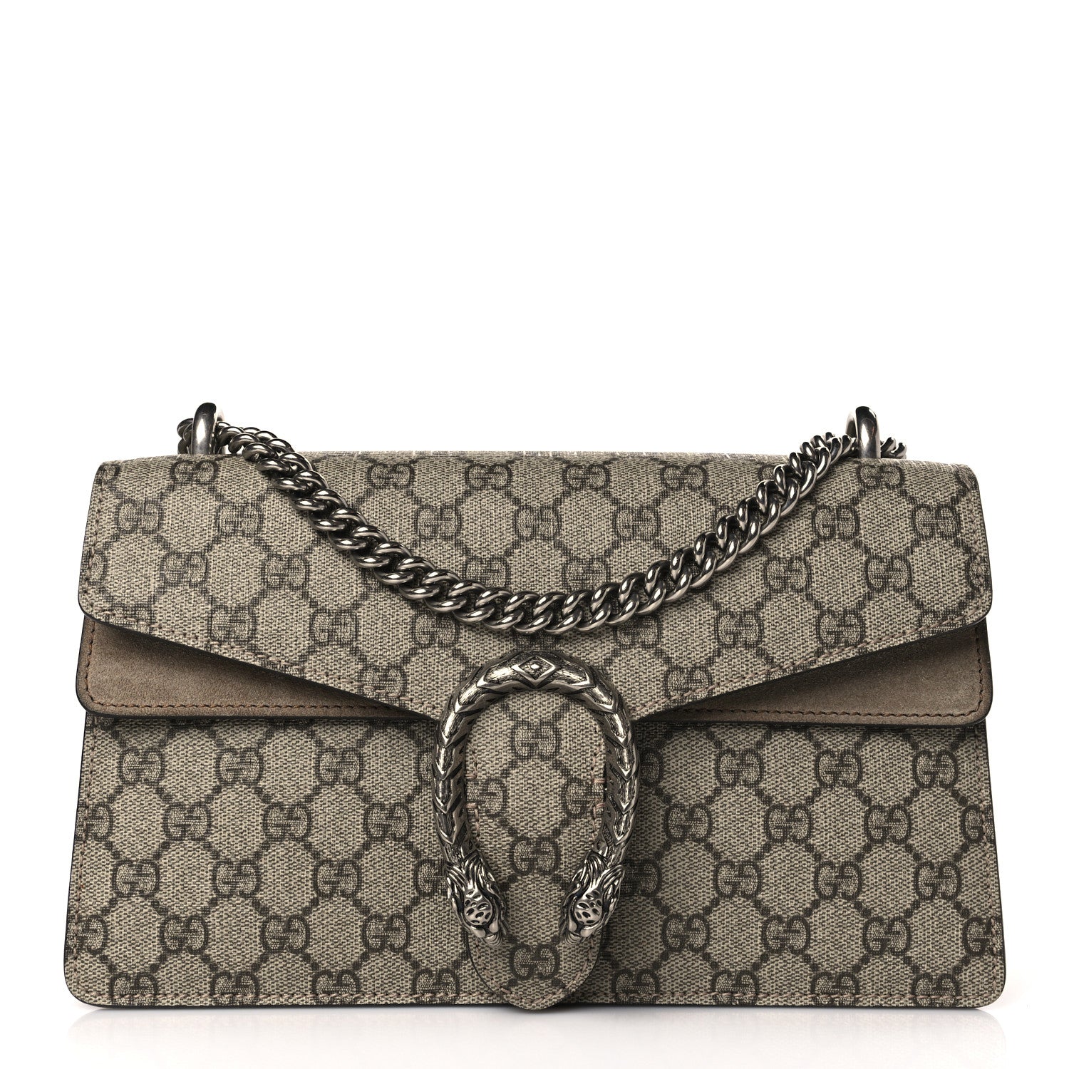 Gucci GG Supreme Monogram Small Dionysus Shoulder Bag Taupe 1 of 9