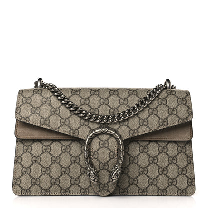 Gucci GG Supreme Monogram Small Dionysus Shoulder Bag Taupe 1 of 9