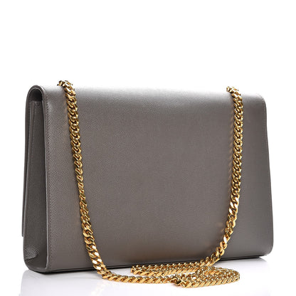 Saint Laurent Grain De Poudre Large Classic Monogram Kate Satchel 3 of 8