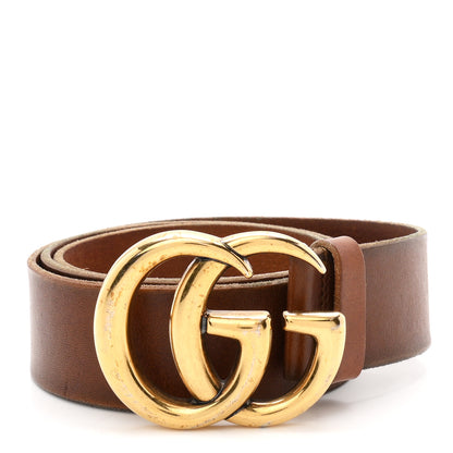Gucci Faded Calfskin Double G 40mm Belt 85 34 Cuir 1 of 5