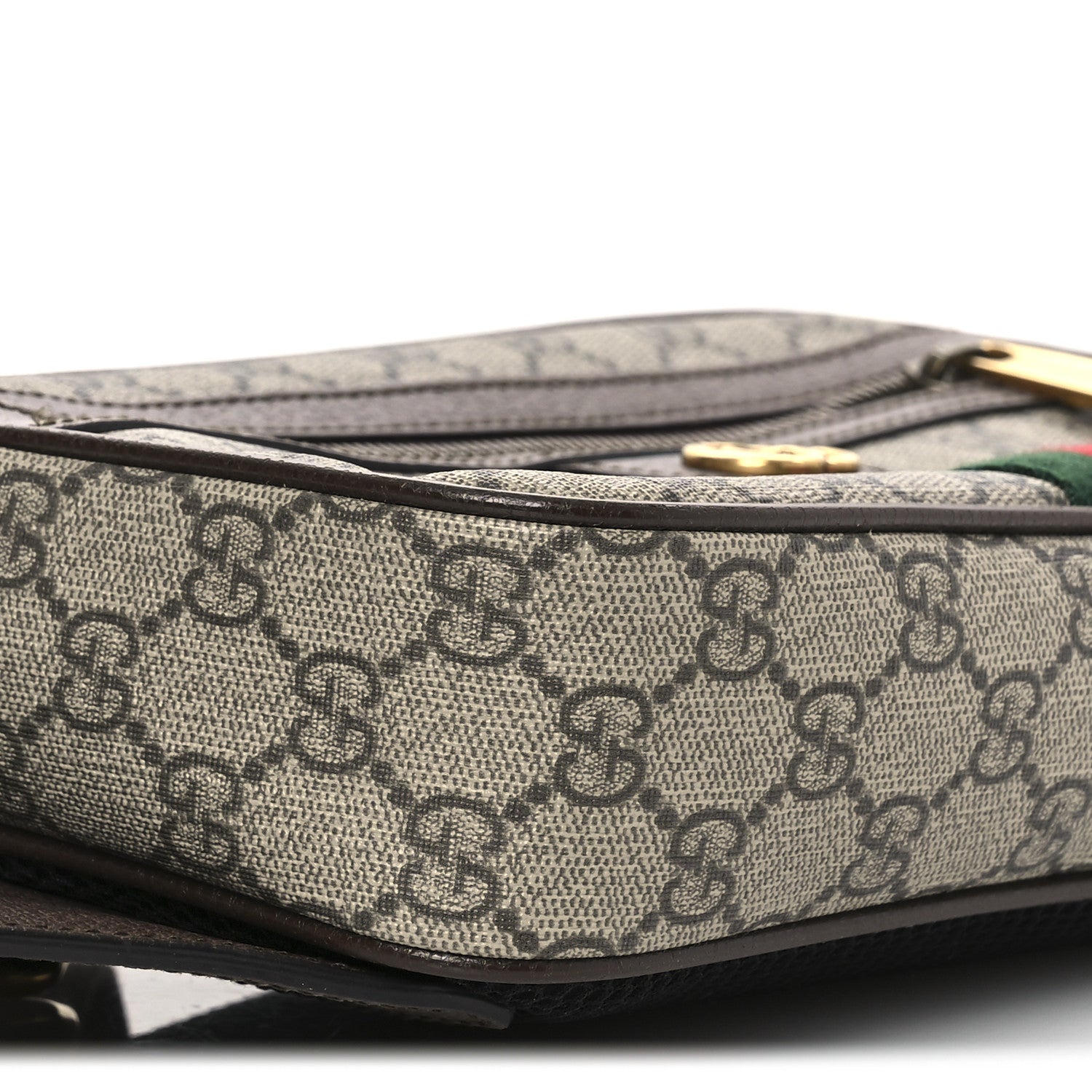 Gucci Soft GG Supreme Monogram Medium Ophidia Belt Bag Dark Brown 9 of 11