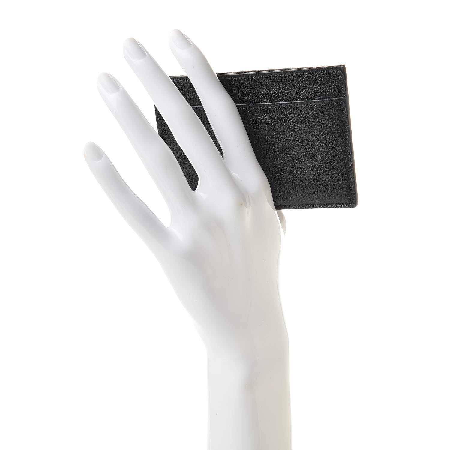 Saint Laurent Textured Calfskin Belle De Jour Card Case Black 2 of 8