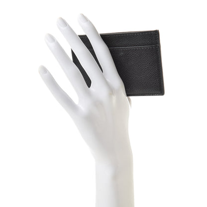 Saint Laurent Textured Calfskin Belle De Jour Card Case Black 2 of 8