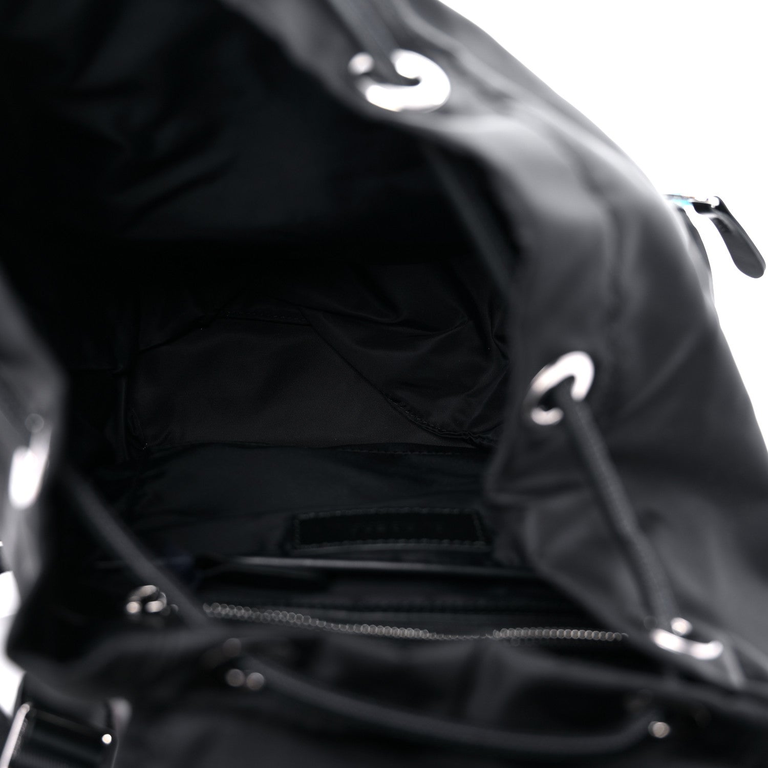 Burberry Nylon Logo Print Medium Rucksack Backpack Black 4 of 7
