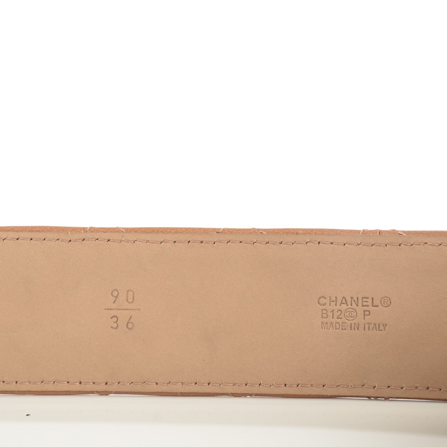 Chanel Lambskin Quilted CC Belt 90 36 Dark Beige 6 of 6