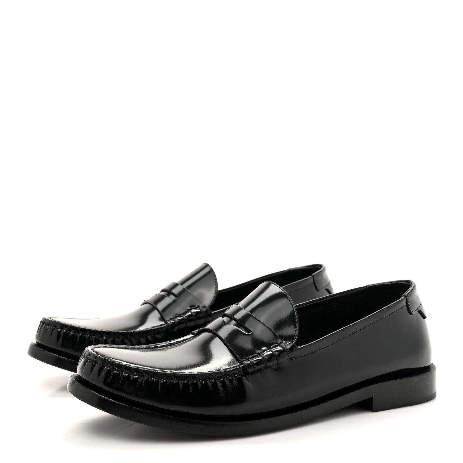 Saint Laurent Magnum Lux Calfskin Le Loafer 15 Moccasins 40.5 Black 4 of 10