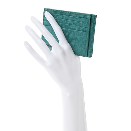 Burberry Calfskin Card Holder Blue 2 of 6