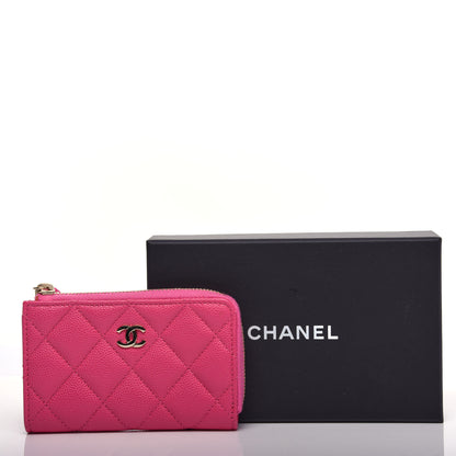 Chanel Caviar Quilted Key Holder Case Pink 8 of 8