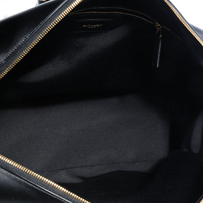 Saint Laurent Calfskin Classic Duffle 24 Black 5 of 8