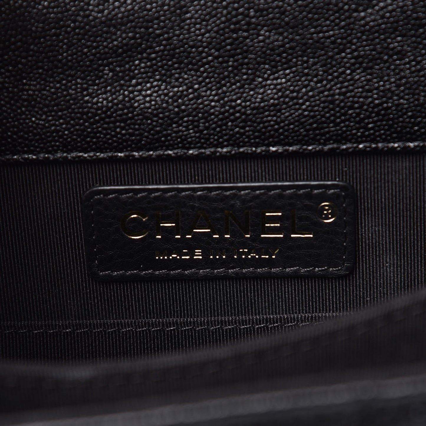 Caviar Quilted North South Boy Flap Black