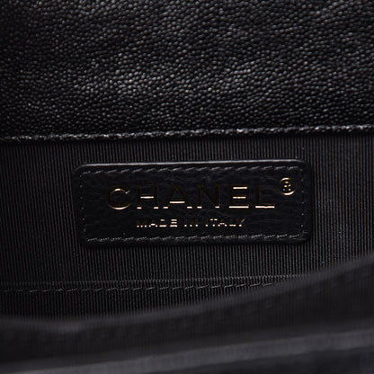 Chanel Caviar Quilted North South Boy Flap Black 6 of 10