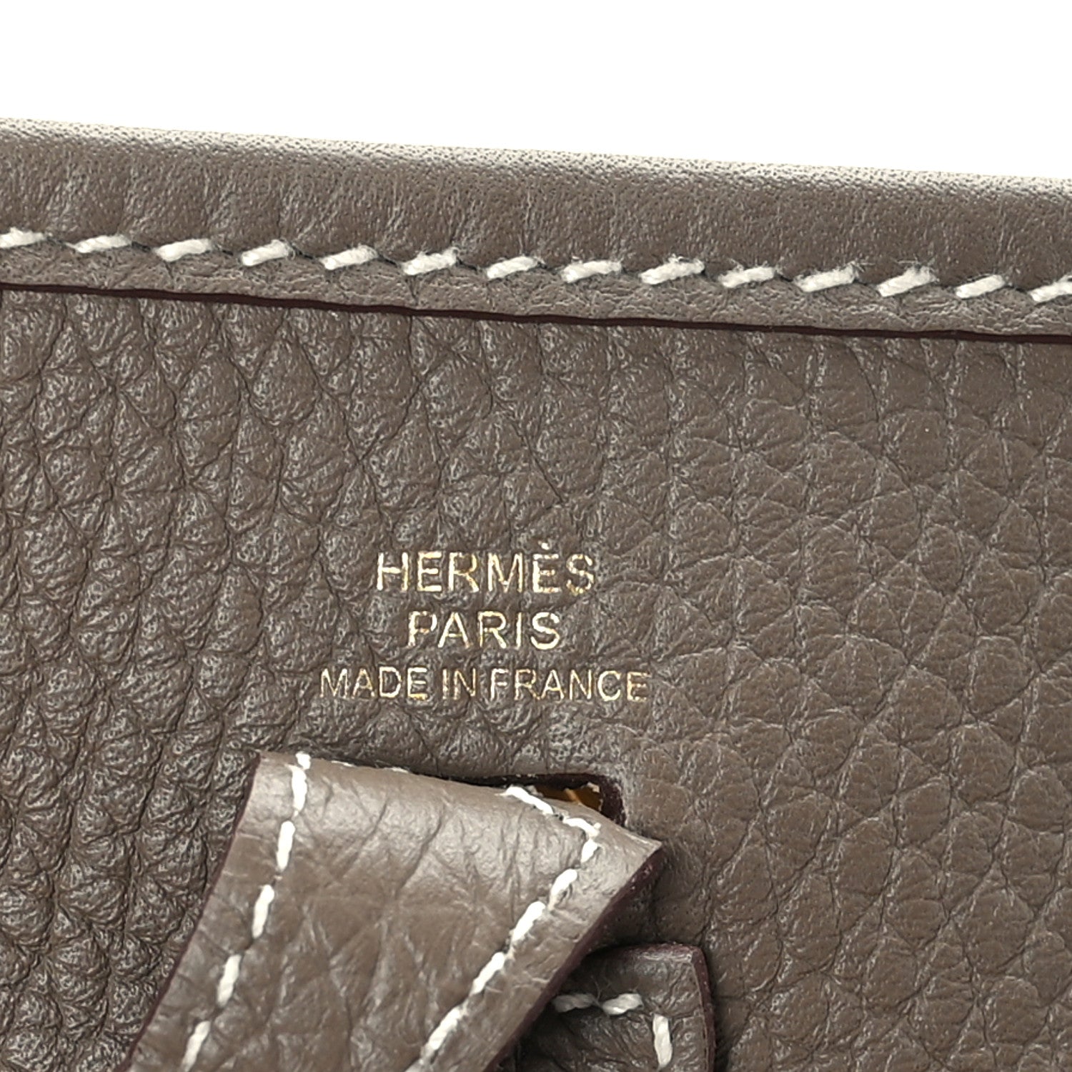 Hermes Taurillon Clemence Amazone Evelyne TPM Etoupe Bleu Indigo 6 of 10