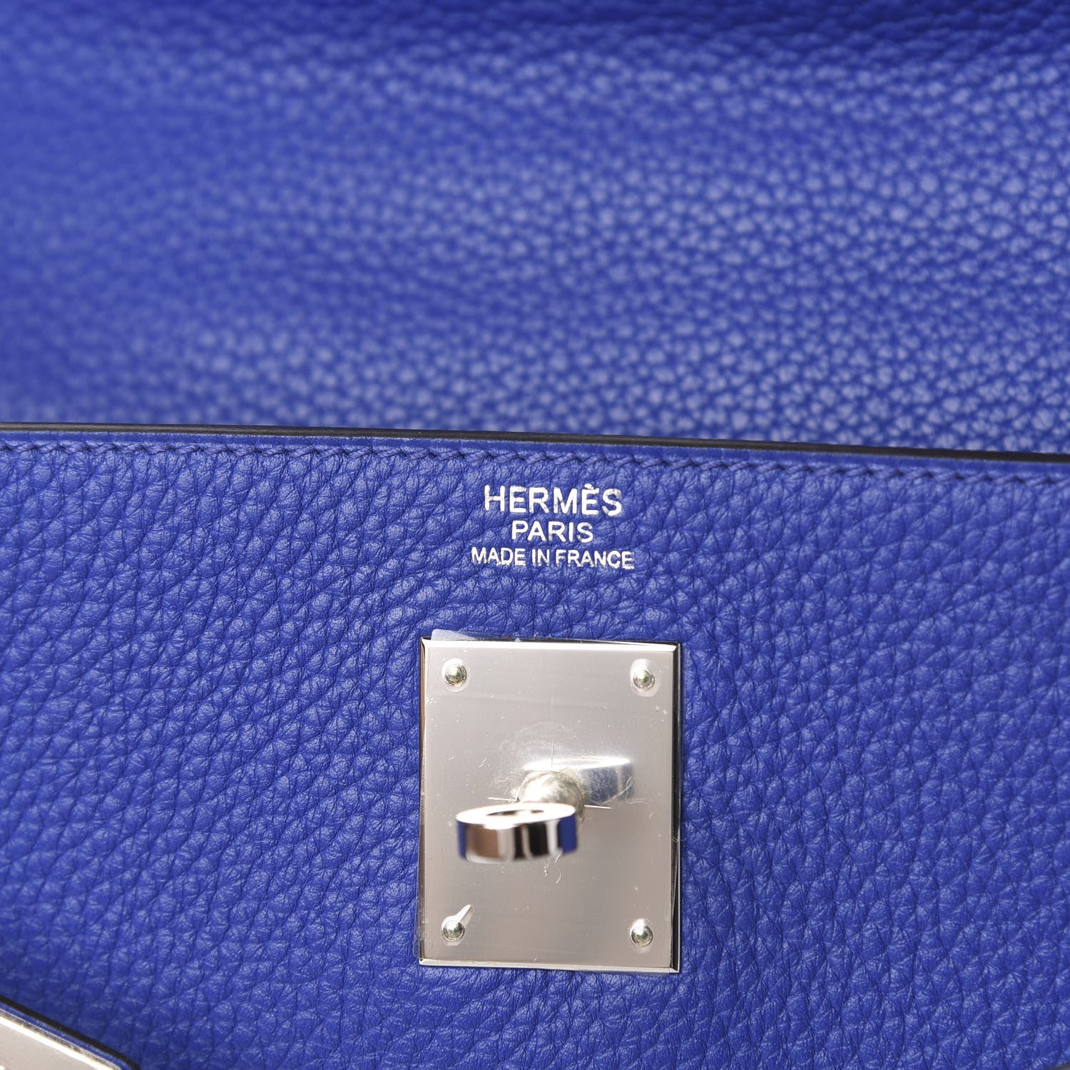 Hermes Togo Kelly Retourne 32 Bleu Electrique 5 of 8