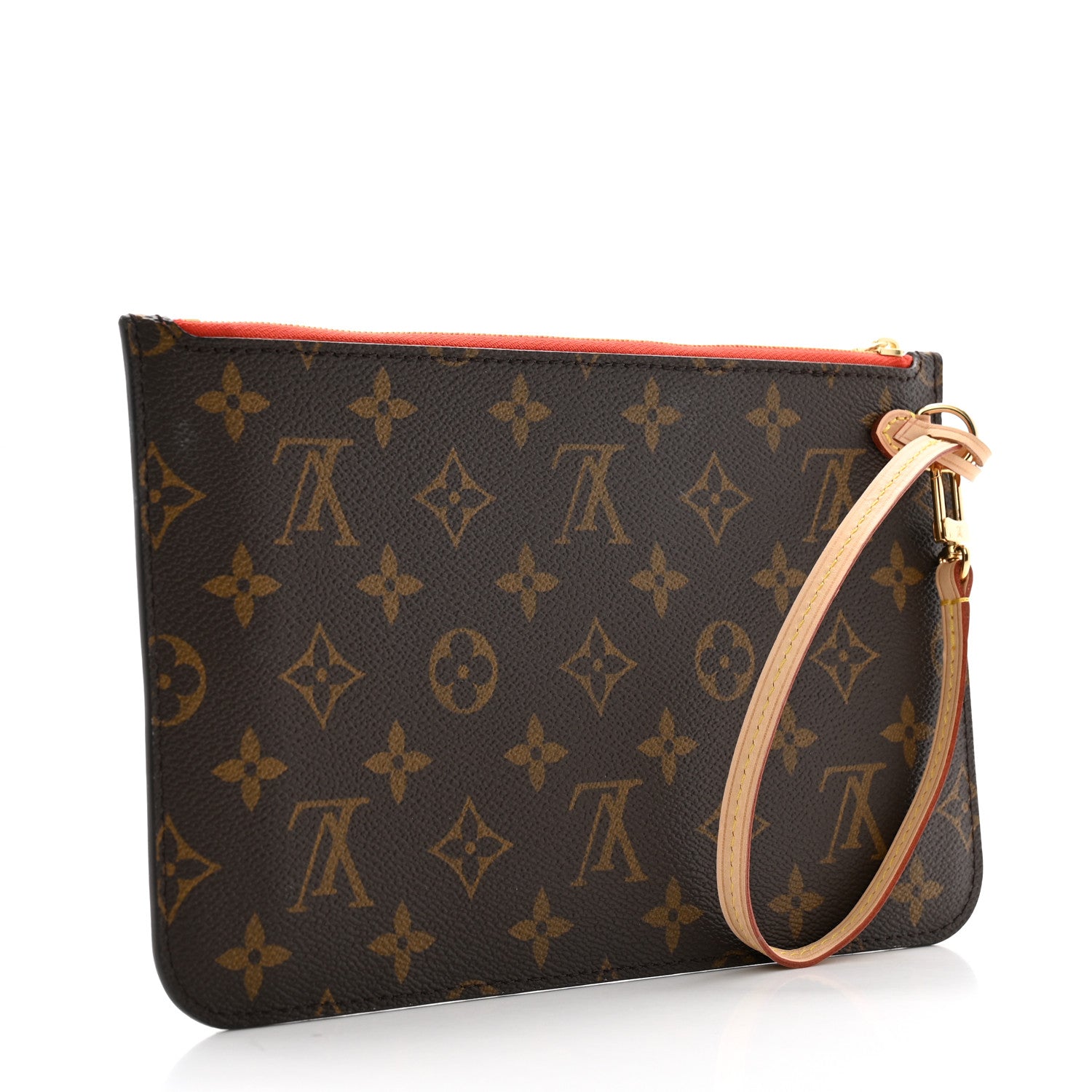 Louis Vuitton Monogram Neverfull MM GM Pochette Piment 3 of 10