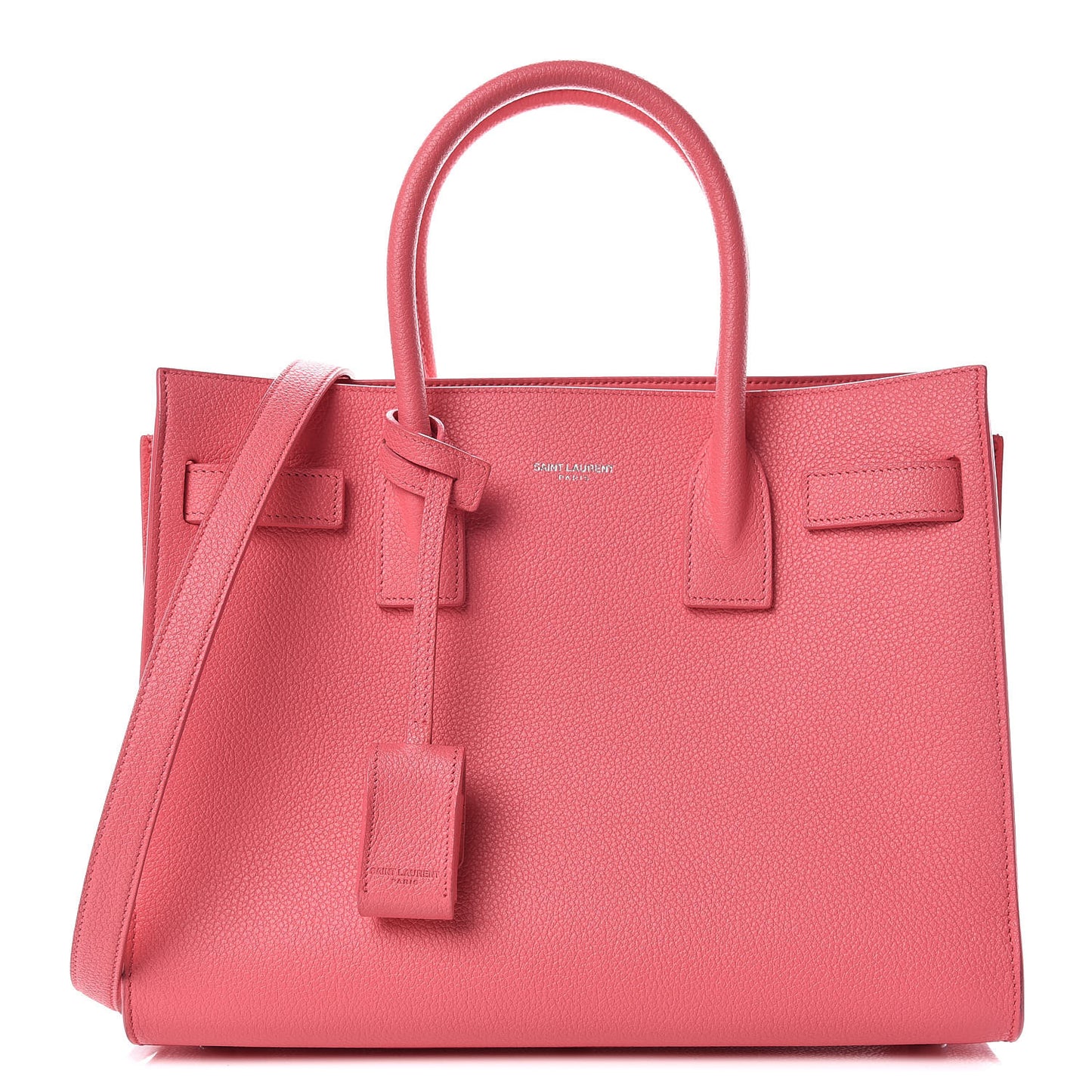 Grained Calfskin Baby Sac De Jour Rose Clair