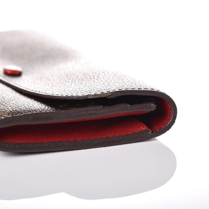 Louis Vuitton Monogram Emilie Wallet Red 11 of 12